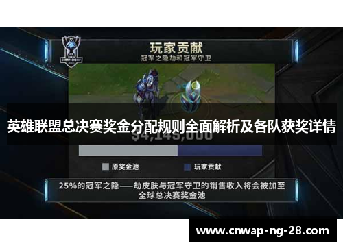 英雄联盟总决赛奖金分配规则全面解析及各队获奖详情 英雄联盟总决赛奖金分配规则全面解析及各队获奖详情